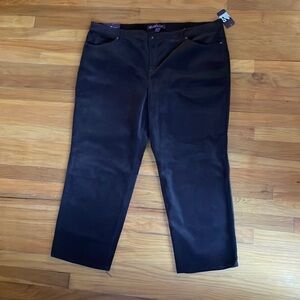 26W S Gloria Vanderbilt Amanda Corduroy Pants G03 6266